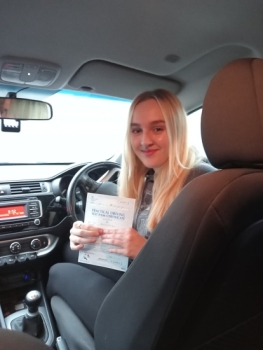 Huge congratulations go to Abi, who passed her driving test today in Buxton at the first attempt and with only 5 driver faults. Weather conditions were terrible but you handled it perfectly. Abi joins my exclusive club of passing both theory and driving test first time.<br />
It´s been an absolute pleasure taking you for lessons. Enjoy your independence and stay safe 👏👏👏👏👏