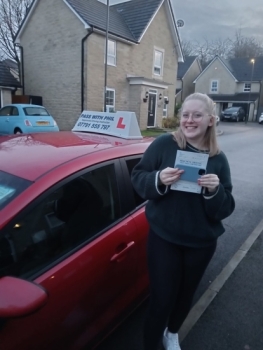 Huge congratulations go to Alex, who passed her driving test today in Buxton with just a few driver faults. It´s been a tough journey, but we got there in the end and all the hard work has paid off. It´s been an absolute pleasure taking you for lessons. Enjoy your independence and stay safe 👏👏👏