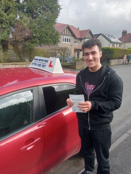 Huge congratulations go to Harrison, who passed his driving test today at the first attempt.Great drive, well done.It´s been an absolute pleasure taking you for lessons, enjoy your independence and stay safe 👏👏👏