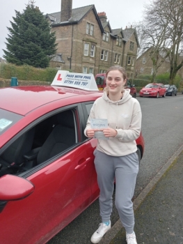 Massive congratulations go to Steph, who passed her driving test today in Buxton and with just 6 driver faults.<br />
It´s been an absolute pleasure taking you for lessons, enjoy your independence and stay safe, and I hope all goes well in Australia 🦘🌏 👏👏👏👏