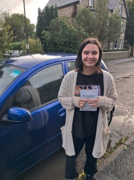 Huge congratulations go to Georgia on passing her driving test this morning and with only 2 driver faults.<br />
Lovely safe drive, well done. It´s been an absolute pleasure taking you for lessons, enjoy your independence and stay safe 👏👏